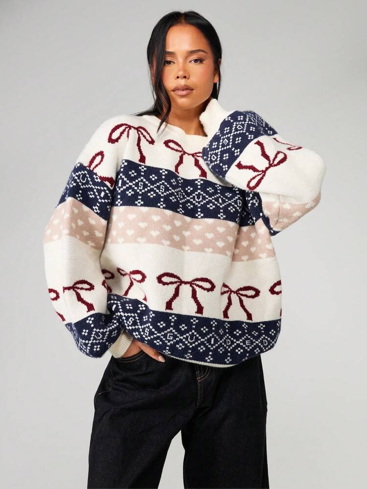 Velliria Oversized Christmas Sweater – Knit