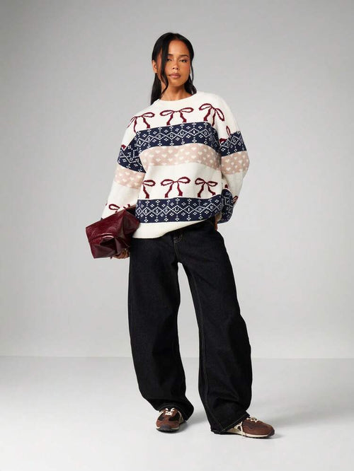 Velliria Oversized Christmas Sweater – Knit